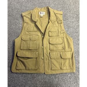Trail Designs Vest Mens M Brown Tactical Hunting Fishing Shooting Cargo Utility